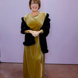 Wrap With Faux Fur Trim