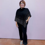 Embellished Sparkle Poncho