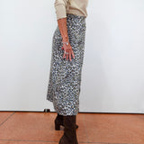 Leopard Vegan Suede Skirt - TresChicTexas