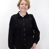 Flowy Shacket W/ Fringe
