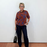 Elbow Sleeve Crew Neck Sweater