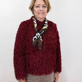 Faux Feather Short Jacket