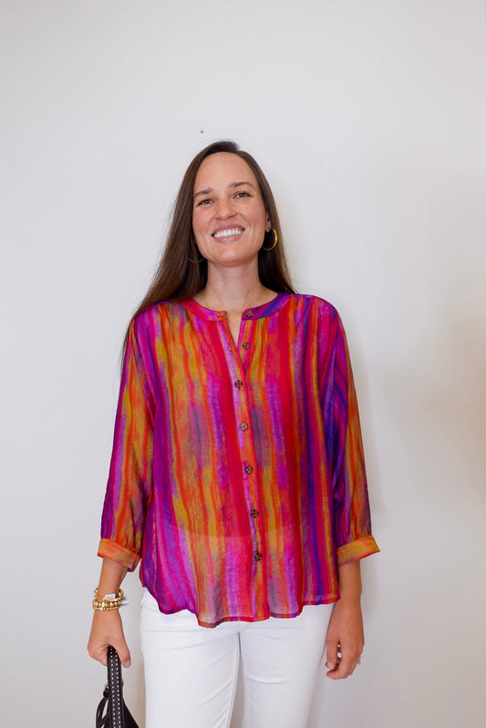 Flowy Dolman Sleeve Blouse