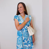 Wide Placket Dolman Dress