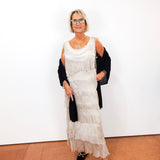 Aleena Silk Maxi Ruffle Dress