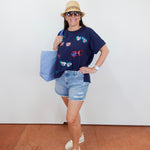 Americana Sparkle Shades Tee - TresChicTexas