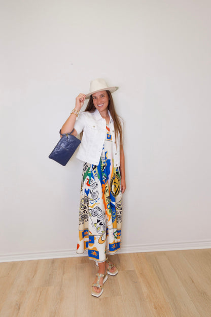 Strap Swing Midi Dress