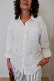 LINEN BLEND TUNIC BLOUSE