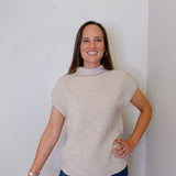 Ottoman Cap Sleeve Sweater Vest