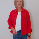 TRUCKET JACKET W/ SHIRRED BACK