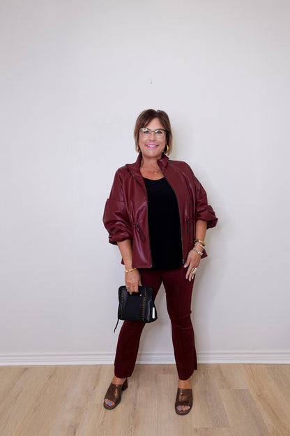Scuba Suede Flare Pant