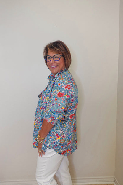 Boyfriend Button - Up Shirt