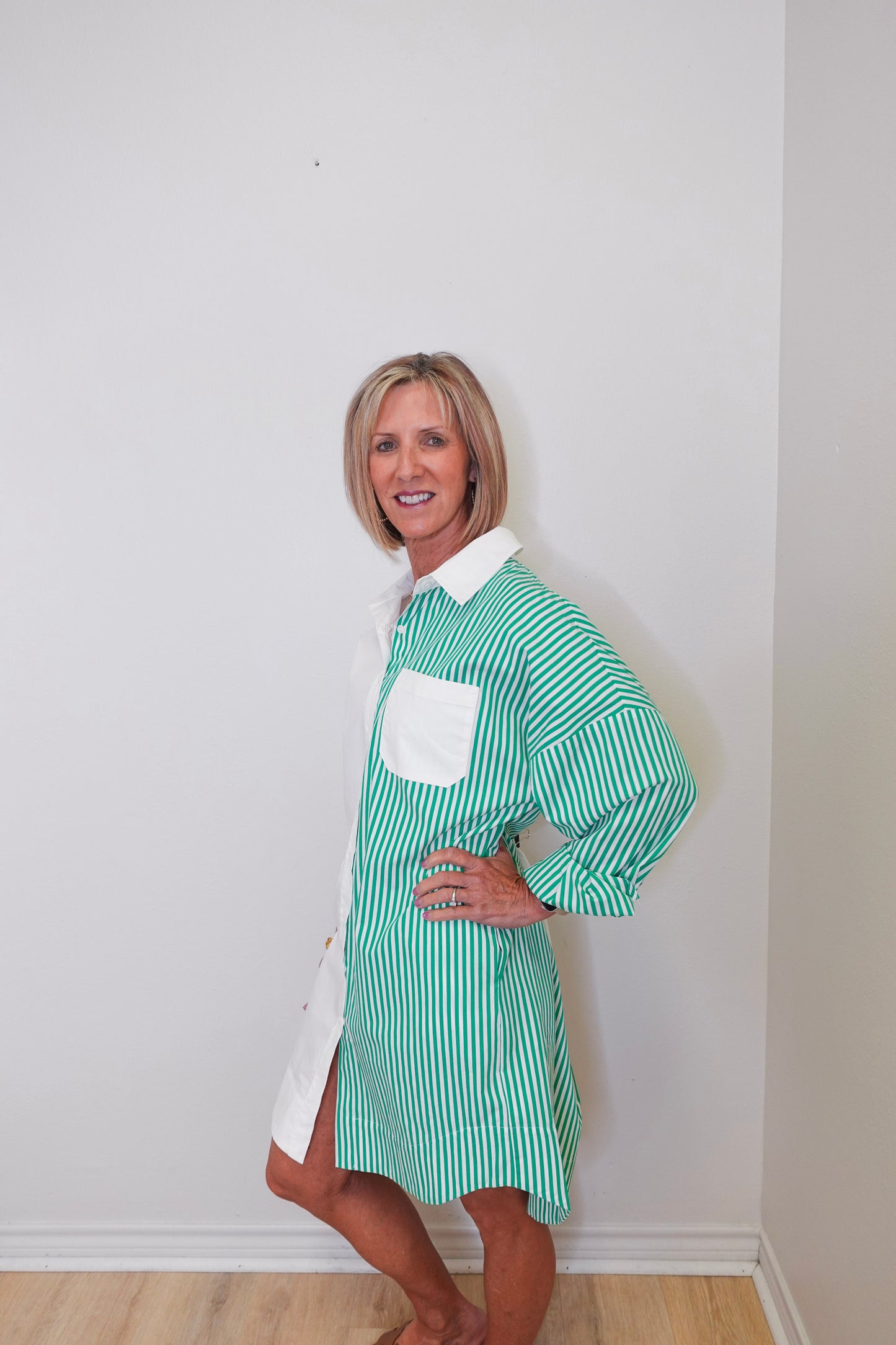 Stacey Stripe Contrast Dress
