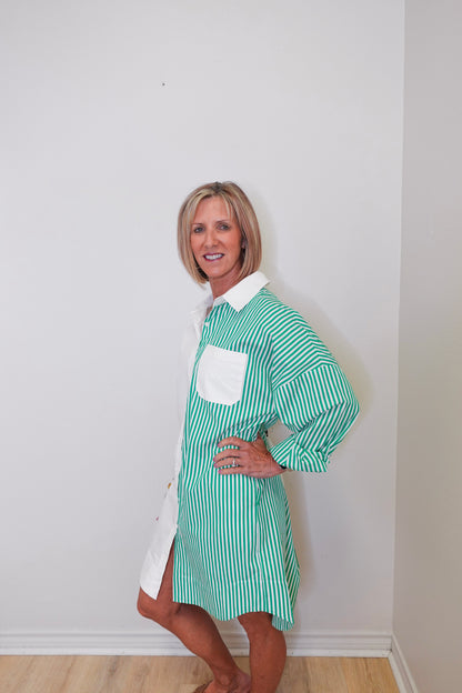Stacey Stripe Contrast Dress