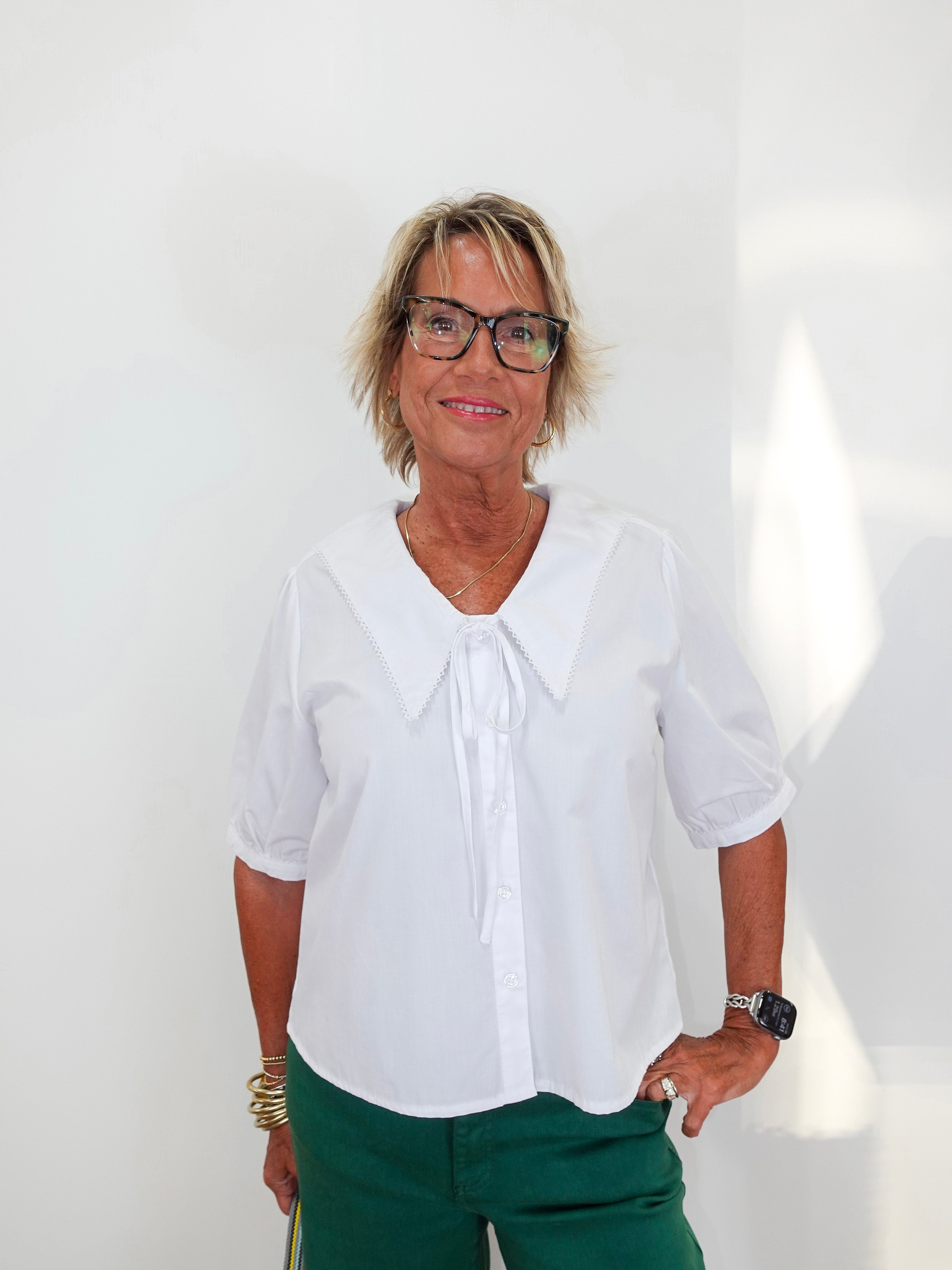 Areli Short Sleeve Blouse - TresChicTexas