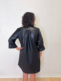 LITTLE BLACKFAUX LEATHER  DRESS