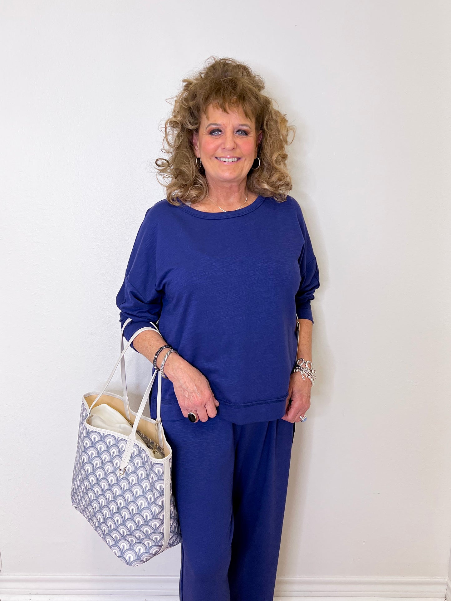 MODAL SPANDEX TERRY PULLOVER TOP