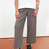 Wide Leg Cropped Patch Pocket Pant