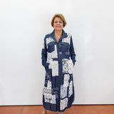 Patchwork Button Down Denim Dress