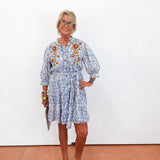 Ribben Embroidered DRess