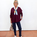 Oversized V-Neck Pullover