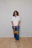Embroidered S/S Blouse
