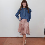 Denim Bow Top