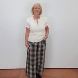 Plaid Patch Pocket Pant