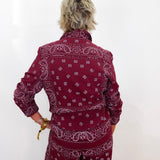 L/S Bandana Button Down Shirt