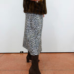 Leopard Vegan Suede Skirt - TresChicTexas