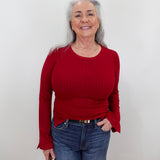 L/S Scoop Neck Knit Top - TresChicTexas