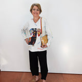 Patches V-Neck Top