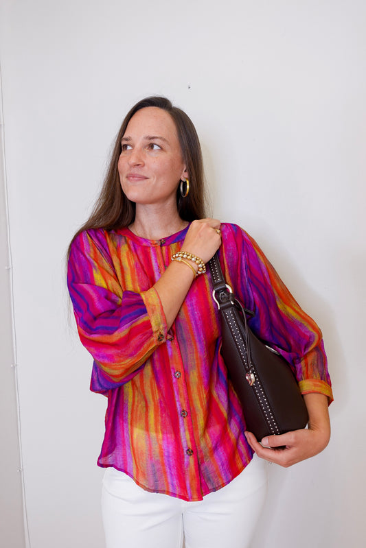 Flowy Dolman Sleeve Blouse
