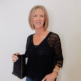 SHORT SLEEVE LACE BOLERO