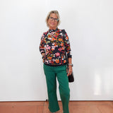 3/4 Sleeve Mock Neck Top