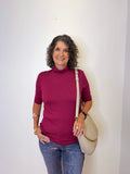 FRENCH TERRY ELBOW SLEEVE TOP