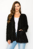 WEMMA SPARKLING FEATHERED EYELASH JACKET