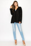 WEMMA SPARKLING FEATHERED EYELASH JACKET