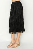 JAYLEEN FRINGE SKIRT