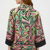 Floral V-Neck Buttoned Top