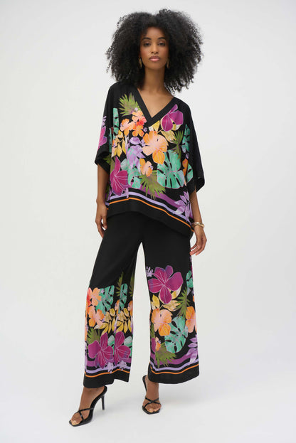 Floral Print Boxy Blouse