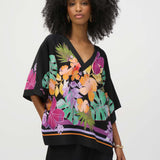 Floral Print Boxy Blouse