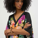 Floral Print Boxy Blouse