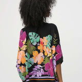 Floral Print Boxy Blouse