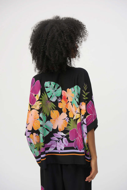 Floral Print Boxy Blouse