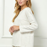 L/S Melange Sweatshirt Top