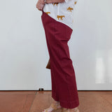 Front Crease Stitch Crop Jean