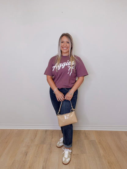 Script & Bows Aggie Tee