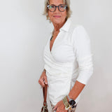 Edeline Pearl Wrap Top