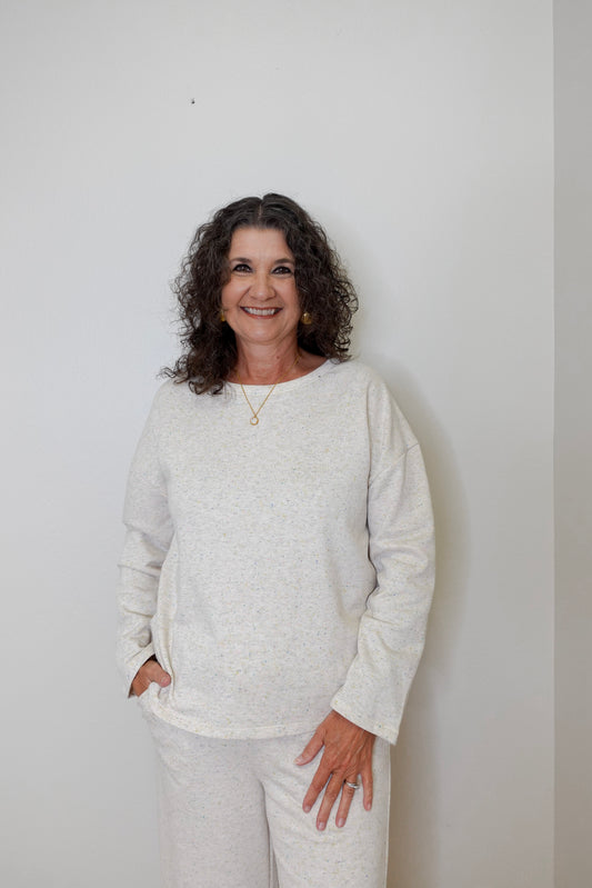 L/S Melange Sweatshirt Top